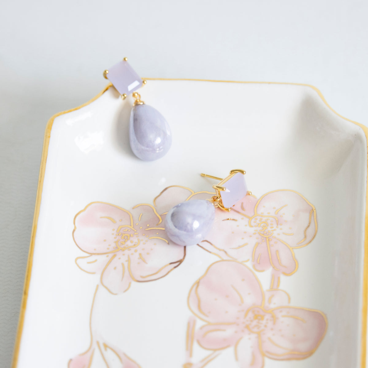 Lavender Icon Statement Earrings Shop Susan Gordon Pottery