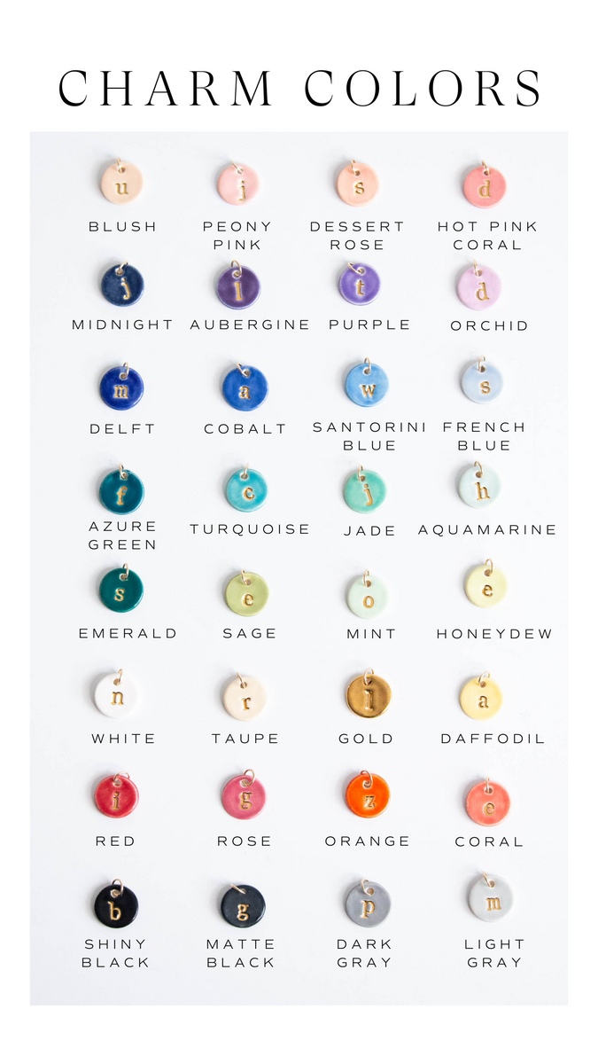 Original Lowercase Charm Necklace – Shop Susan Gordon Pottery