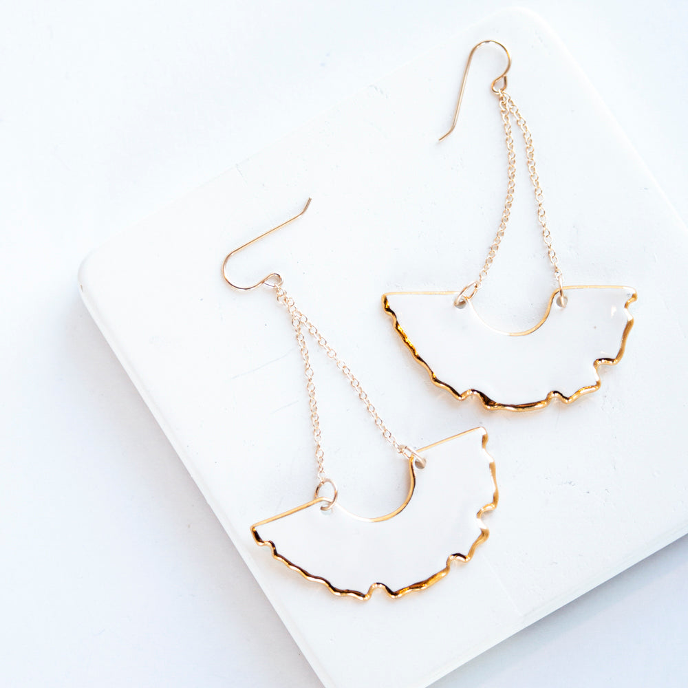 Swan Earrings Shop Susan Gordon Pottery