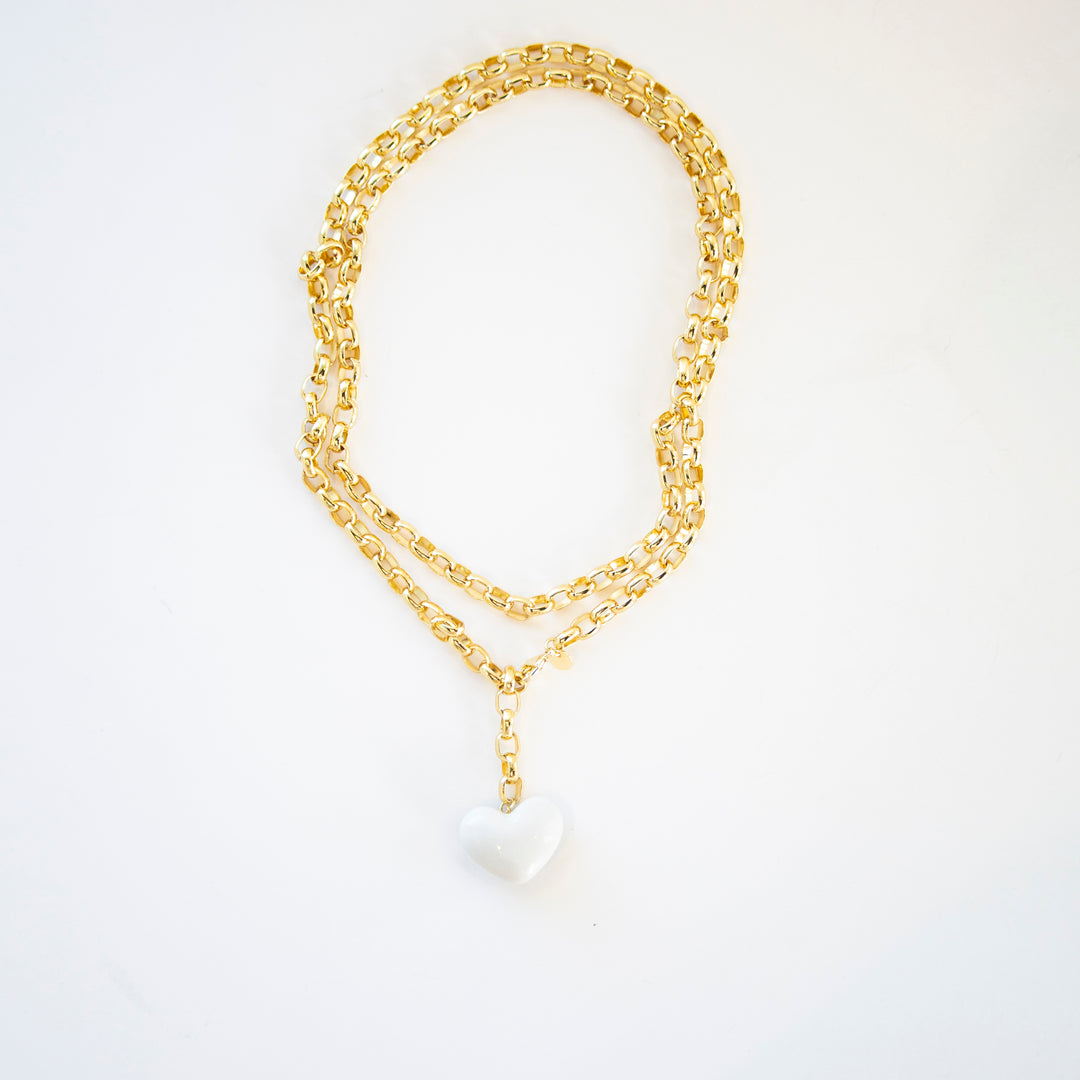 Love Link Heart Wrap Necklace – Shop Susan Gordon Pottery