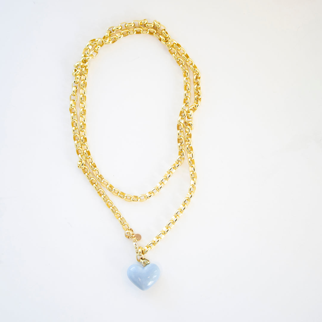 Love Link Heart Wrap Necklace – Shop Susan Gordon Pottery