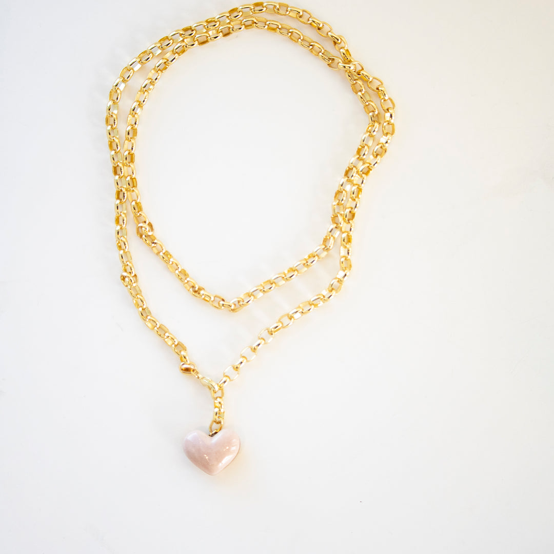 Love Link Heart Wrap Necklace – Shop Susan Gordon Pottery