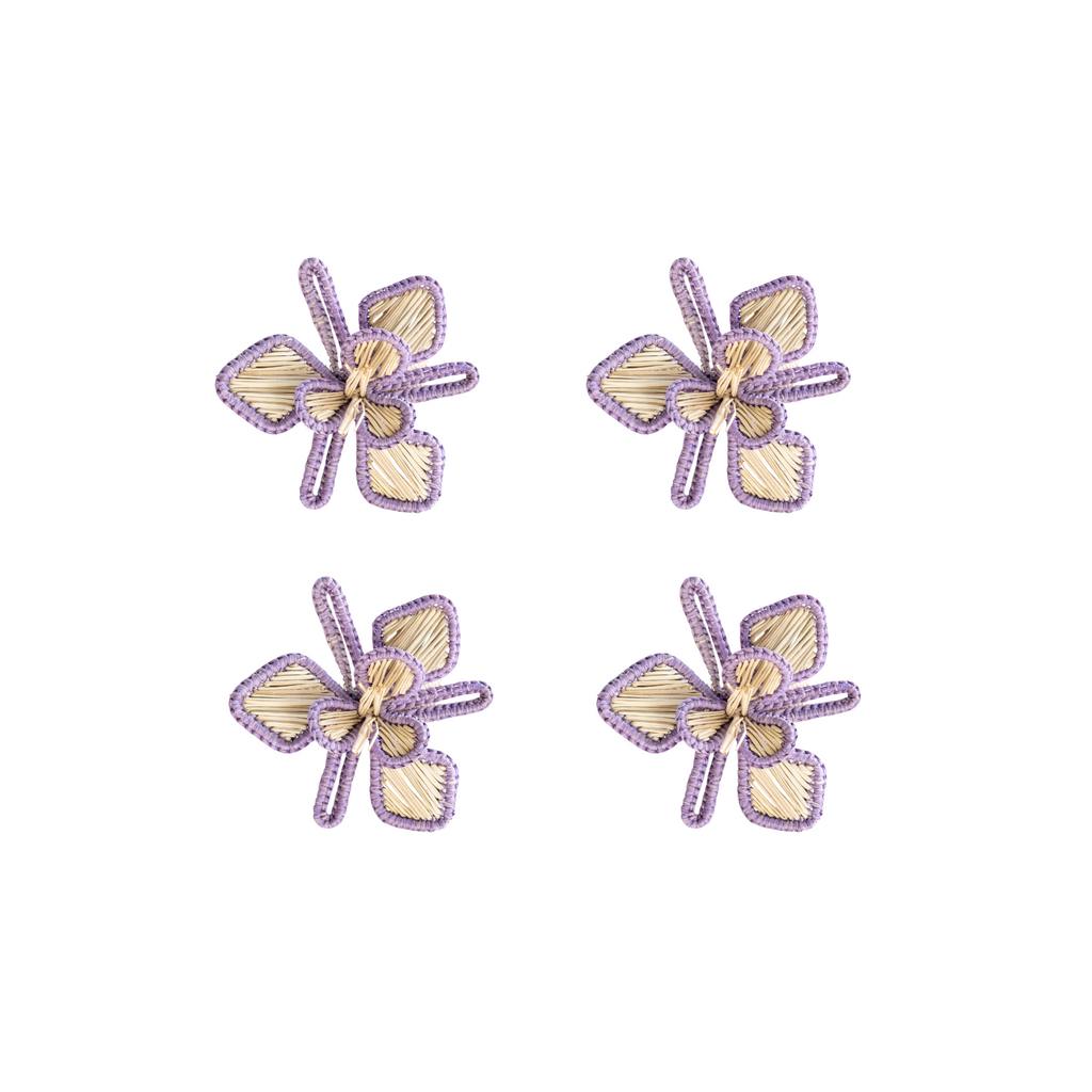 Susan Gordon Pottery Orchid Napkin Rings