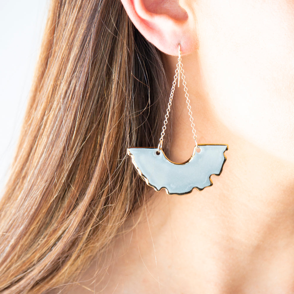 Swan Earrings Peony