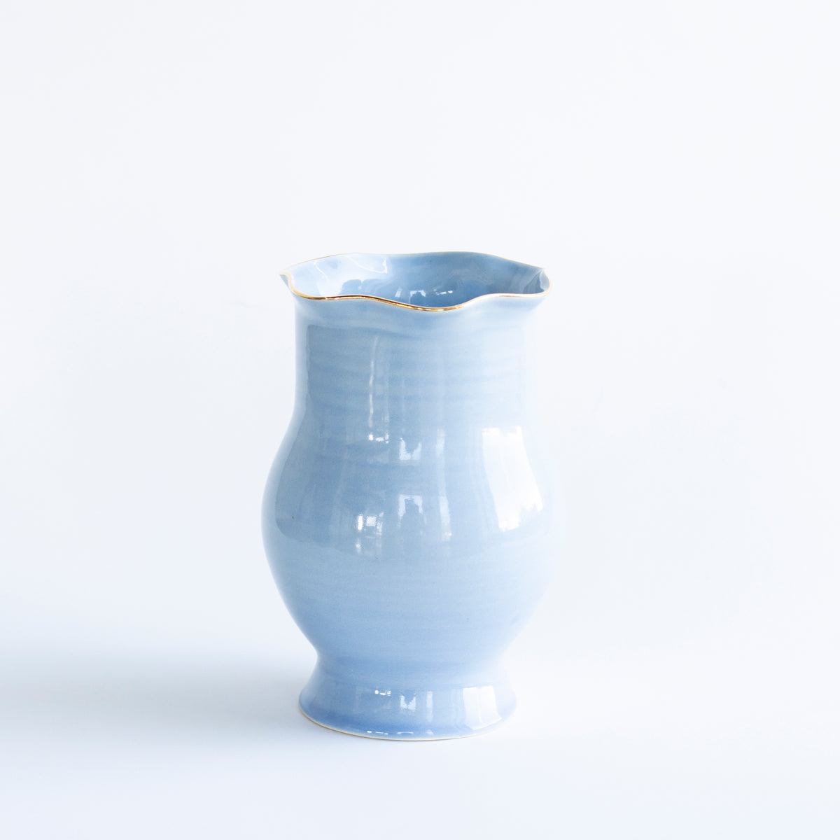 Wavy Amphora Vase